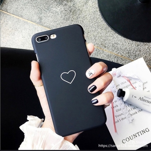 2/$20 iPhone Matte Heart Case Multiple Sizes - Picture 3 of 8